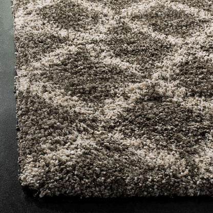 Safavieh Hudson Shag Sgh333B Grey / Ivory Shag Area Rug