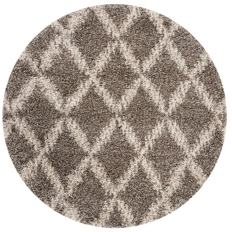 Safavieh Hudson Shag Sgh333B Grey / Ivory Rugs.