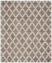 Safavieh Hudson Shag Sgh333B Grey / Ivory Shag Area Rug