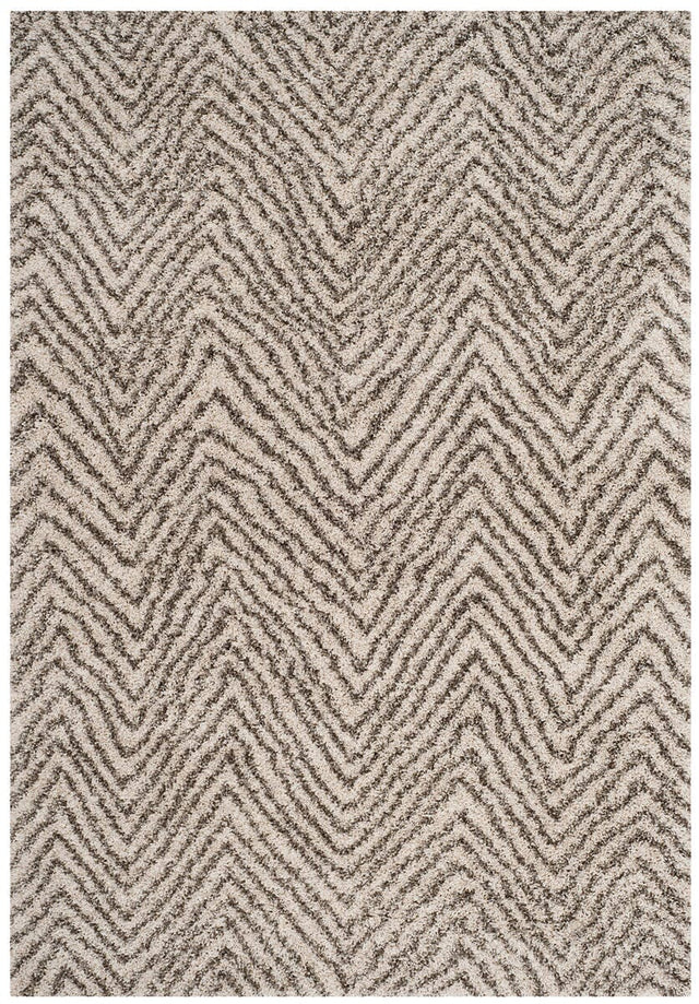 Safavieh Hudson Shag Sgh375A Ivory/Grey Rug.