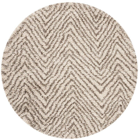 Safavieh Hudson Shag Sgh375A Ivory/Grey Rug.