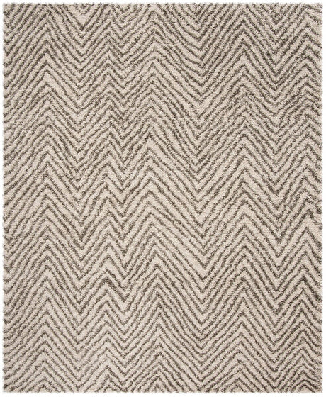 Safavieh Hudson Shag Sgh375A Ivory/Grey Rug.