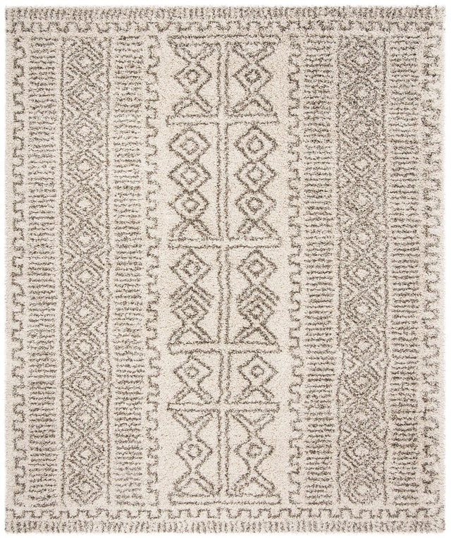 Safavieh Hudson Shag Sgh376A Ivory / Grey Rugs.