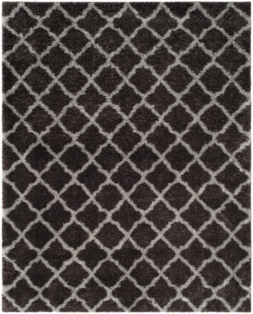 Safavieh Indie Shag Sgi322D Dark Grey / Grey Geometric Area Rug