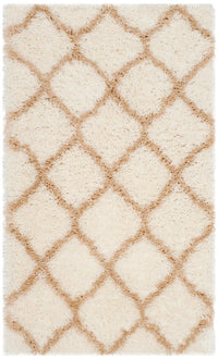 Safavieh Indie Shag Sgi322K Ivory / Light Beige Geometric Area Rug