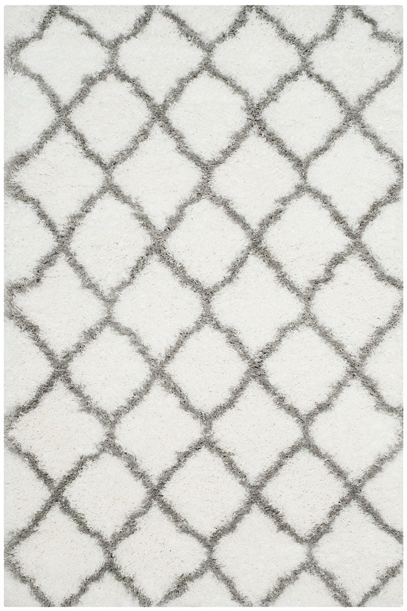 Safavieh Indie Shag Sgi322P Ivory / Grey Geometric Area Rug