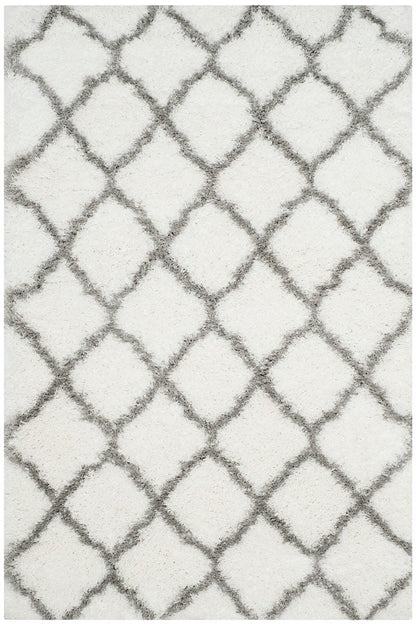 Safavieh Indie Shag Sgi322P Ivory / Grey Geometric Area Rug