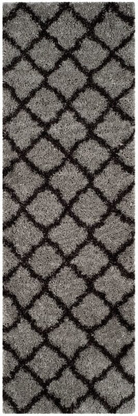 Safavieh Indie Shag Sgi322S Grey / Dark Grey Geometric Area Rug