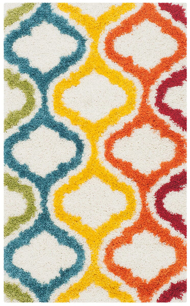 Safavieh Safavieh Kids Shag Sgk561A Ivory / Multi Rugs.