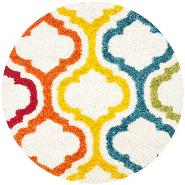 Safavieh Safavieh Kids Shag Sgk561A Ivory / Multi Rugs.