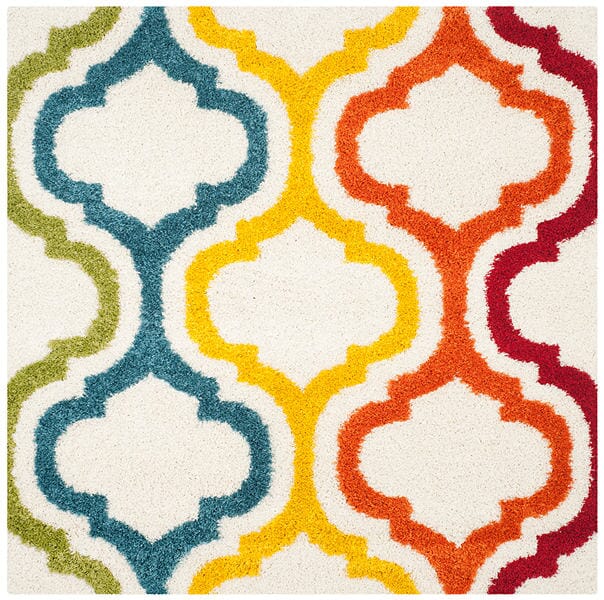 Safavieh Safavieh Kids Shag Sgk561A Ivory / Multi Rugs.