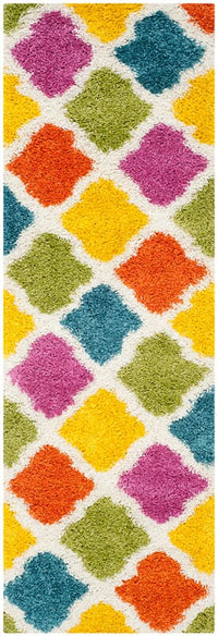 Safavieh Safavieh Kids Shag Sgk562A Ivory / Multi Geometric Area Rug