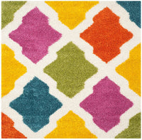 Safavieh Safavieh Kids Shag Sgk562A Ivory / Multi Geometric Area Rug