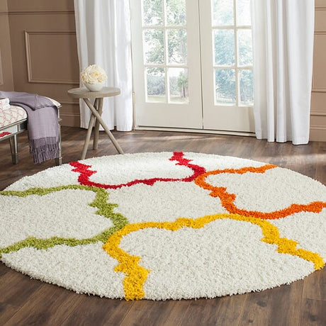 Safavieh Safavieh Kids Shag Sgk563A Ivory / Multi Rugs.