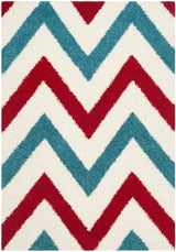 Safavieh Safavieh Kids Shag Sgk564B Ivory / Red Rugs.