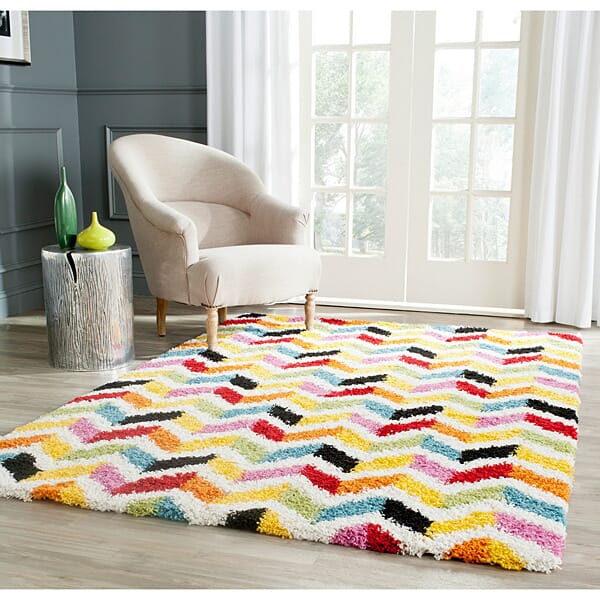 Safavieh Safavieh Kids Shag Sgk565A Ivory / Multi Rugs.