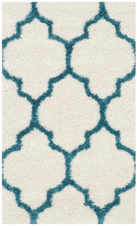 Safavieh Safavieh Kids Shag Sgk566C Ivory / Blue Geometric Area Rug