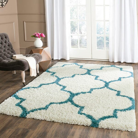 Safavieh Safavieh Kids Shag Sgk566C Ivory / Blue Rugs.