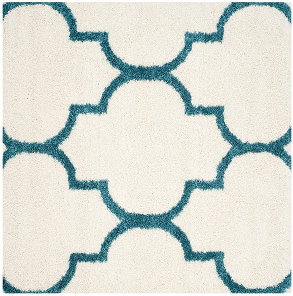 Safavieh Safavieh Kids Shag Sgk566C Ivory / Blue Geometric Area Rug