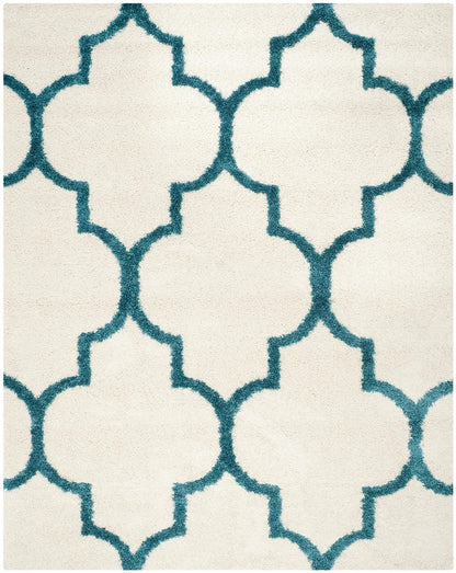 Safavieh Safavieh Kids Shag Sgk566C Ivory / Blue Geometric Area Rug