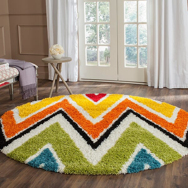 Safavieh Safavieh Kids Shag Sgk567A Ivory / Multi Rugs.