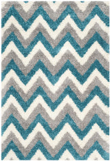 Safavieh Safavieh Kids Shag Sgk568C Ivory / Blue Rugs.