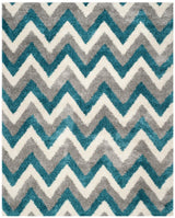 Safavieh Safavieh Kids Shag Sgk568C Ivory / Blue Rugs.