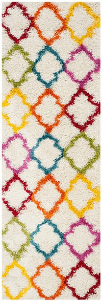 Safavieh Safavieh Kids Shag Sgk569A Ivory / Multi Geometric Area Rug