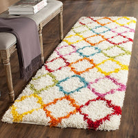 Safavieh Safavieh Kids Shag Sgk569A Ivory / Multi Geometric Area Rug