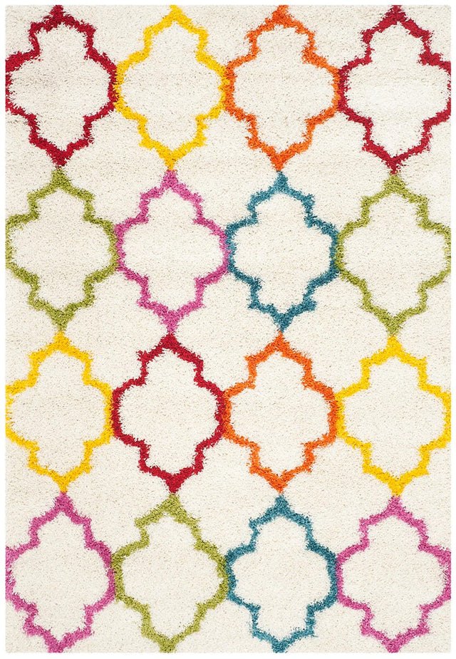 Safavieh Safavieh Kids Shag Sgk569A Ivory / Multi Rugs.