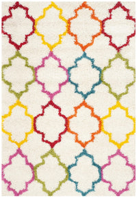 Safavieh Safavieh Kids Shag Sgk569A Ivory / Multi Geometric Area Rug