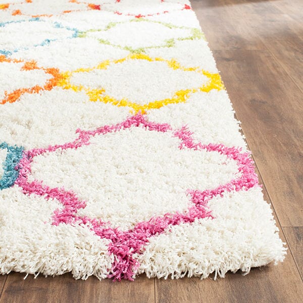 Safavieh Safavieh Kids Shag Sgk569A Ivory / Multi Rugs.