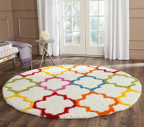 Safavieh Safavieh Kids Shag Sgk569A Ivory / Multi Rugs.