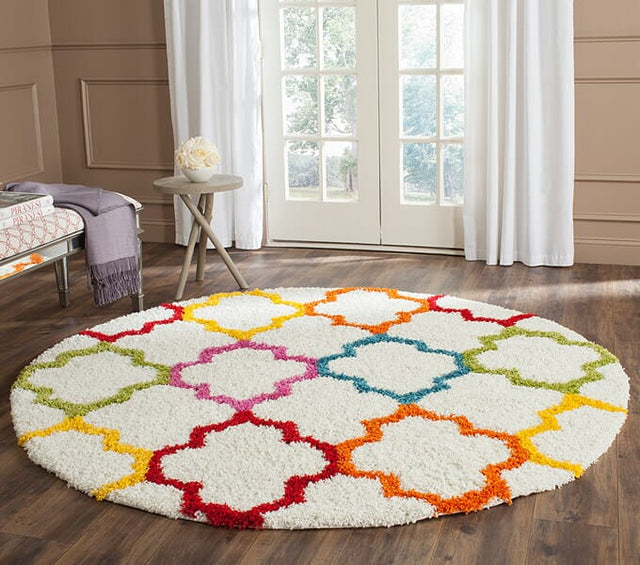 Safavieh Safavieh Kids Shag Sgk569A Ivory / Multi Rugs.