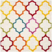 Safavieh Safavieh Kids Shag Sgk569A Ivory / Multi Geometric Area Rug