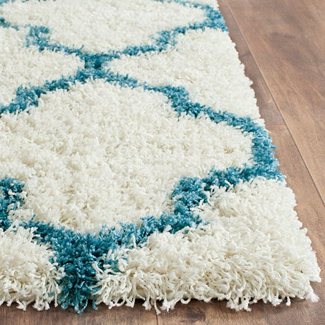 Safavieh Safavieh Kids Shag Sgk569C Ivory / Blue Rugs.