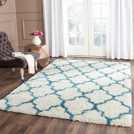 Safavieh Safavieh Kids Shag Sgk569C Ivory / Blue Rugs.