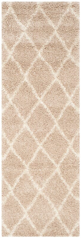 Safavieh Montreal Shag Sgm831C Beige / Ivory Geometric Area Rug