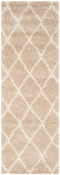 Safavieh Montreal Shag Sgm831C Beige / Ivory Geometric Area Rug