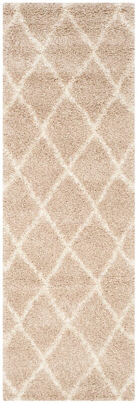 Safavieh Montreal Shag Sgm831C Beige / Ivory Geometric Area Rug