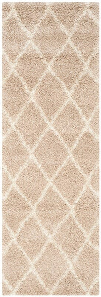 Safavieh Montreal Shag Sgm831C Beige / Ivory Geometric Area Rug