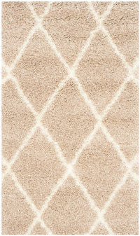 Safavieh Montreal Shag Sgm831C Beige / Ivory Geometric Area Rug