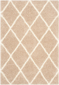 Safavieh Montreal Shag Sgm831C Beige / Ivory Geometric Area Rug