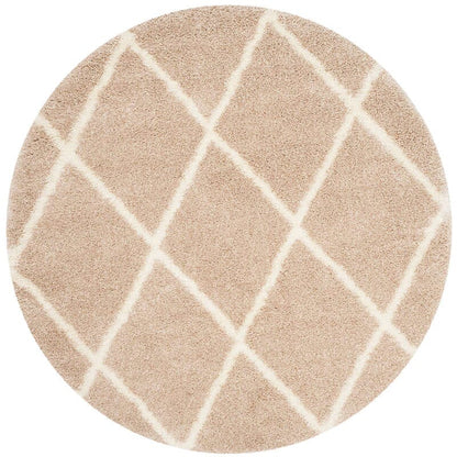 Safavieh Montreal Shag Sgm831C Beige / Ivory Geometric Area Rug