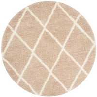 Safavieh Montreal Shag Sgm831C Beige / Ivory Geometric Area Rug