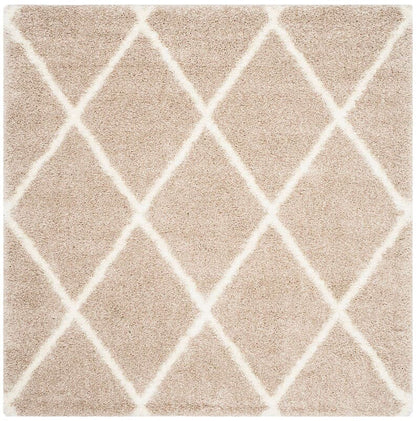 Safavieh Montreal Shag Sgm831C Beige / Ivory Geometric Area Rug