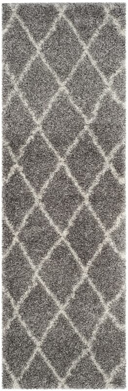 Safavieh Montreal Shag Sgm831D Grey / Ivory Geometric Area Rug