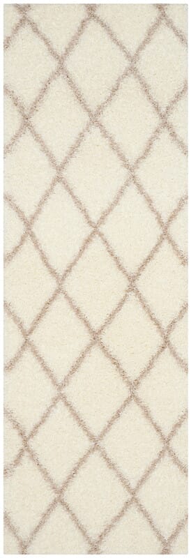 Safavieh Montreal Shag Sgm831F Ivory / Beige Geometric Area Rug