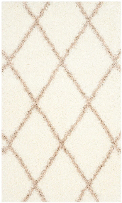 Safavieh Montreal Shag Sgm831F Ivory / Beige Geometric Area Rug