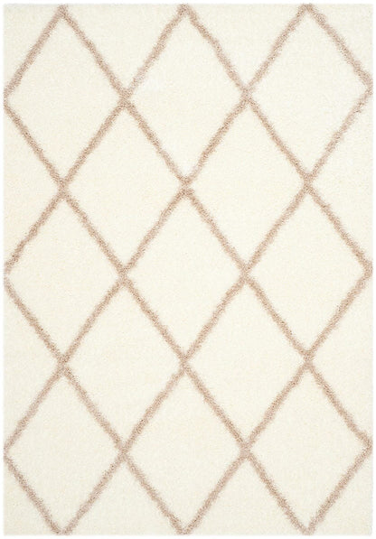 Safavieh Montreal Shag Sgm831F Ivory / Beige Geometric Area Rug